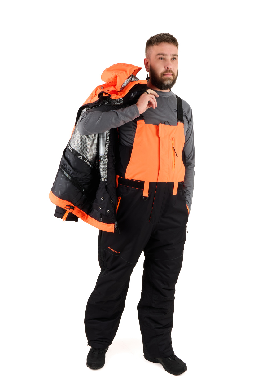 Мембранный костюм PAYER Кайт, зимний -35, черный-оранжевый