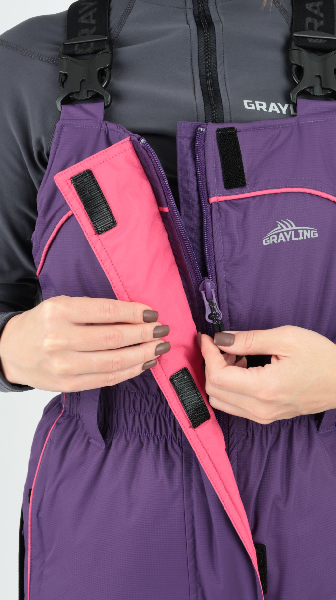 Камчатка МАГМА женский костюм для рыбалки GRAYLING зимний, фиолетовый