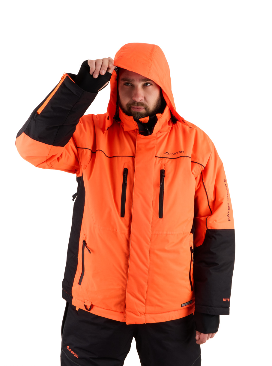 Мембранный костюм PAYER Кайт, зимний -35, черный-оранжевый