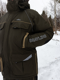 Камчатка МАГМА костюм для рыбалки GRAYLING. зимний хаки