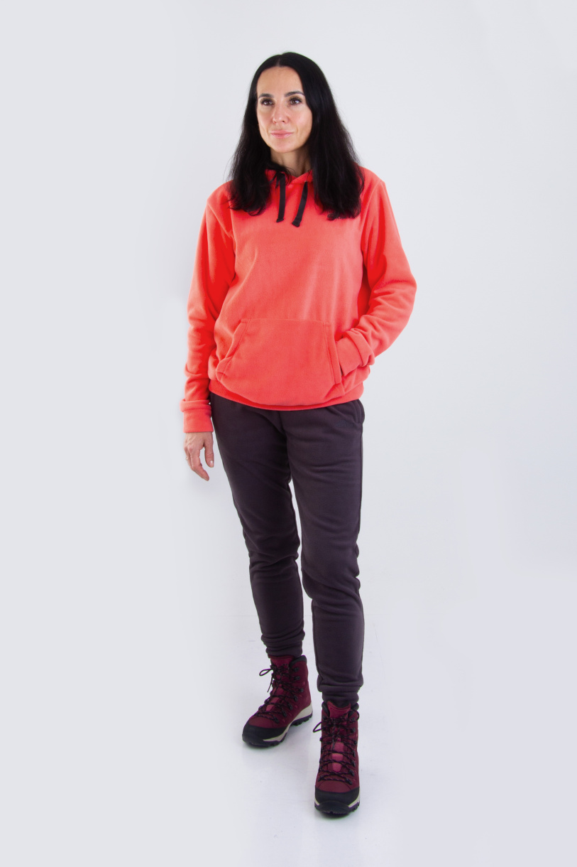 Тура костюм флисовый женский GRAYLING, лососевый\т.графит