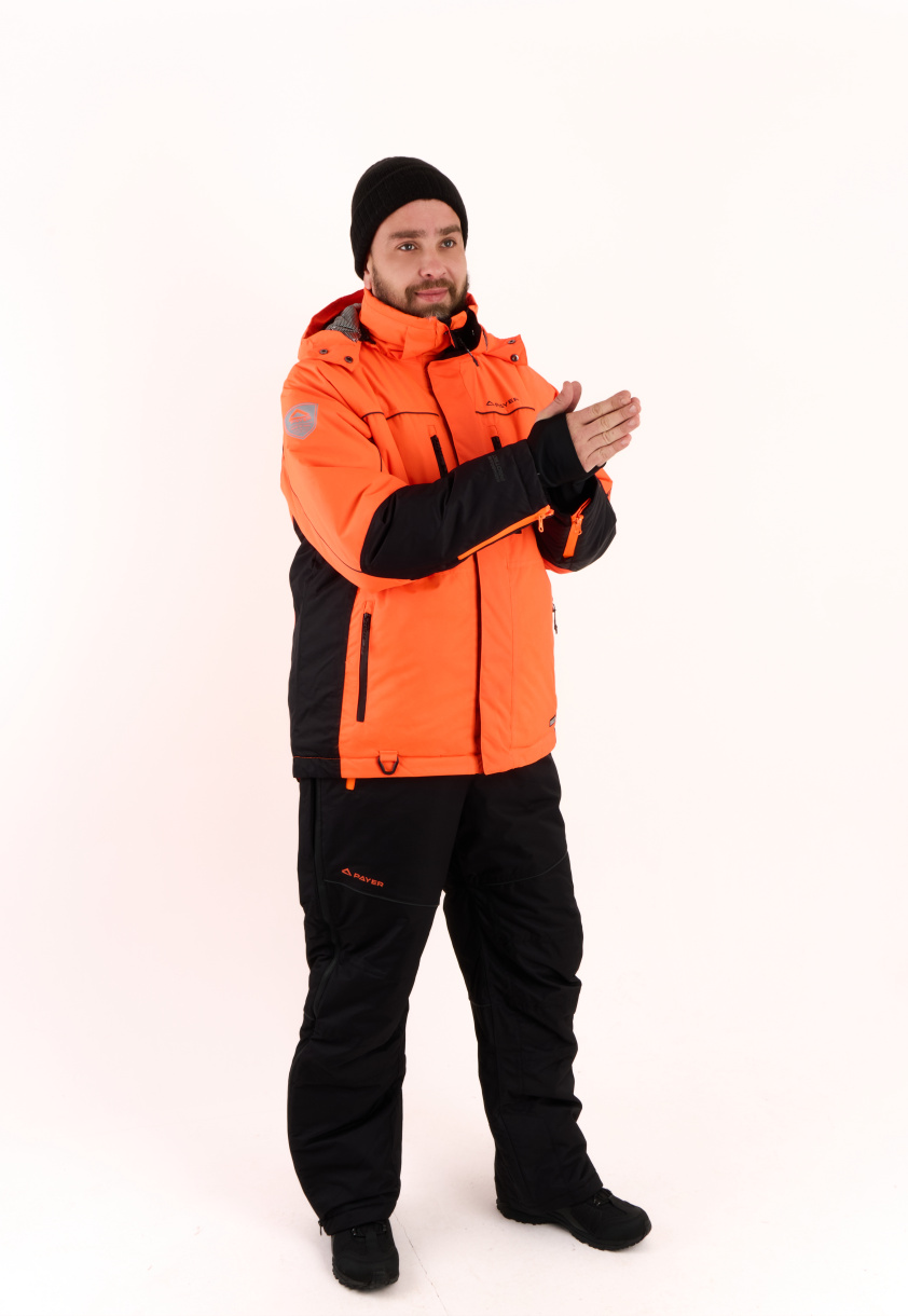 Мембранный костюм PAYER Кайт, зимний -35, черный-оранжевый